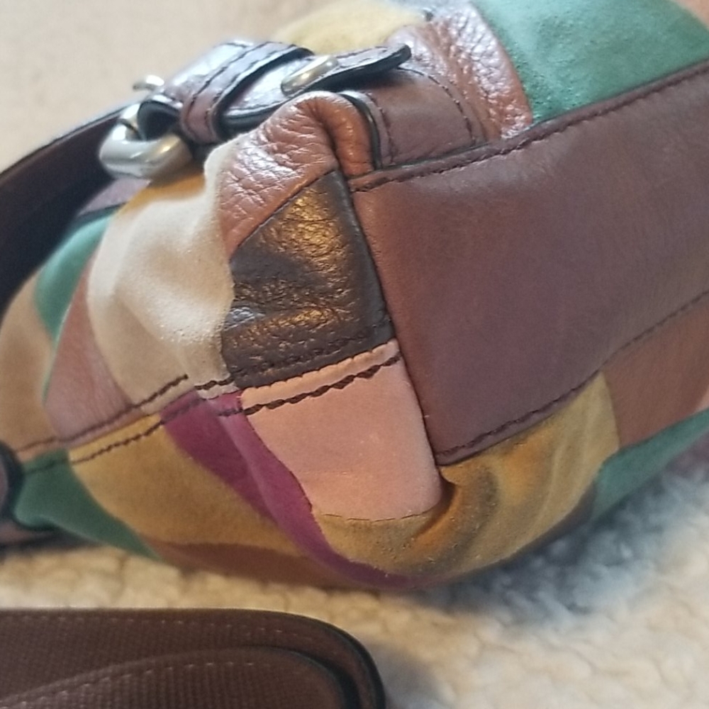 FOSSIL Maddox Messenger Retro Y2K Color-block Satchel - Picture 4 of 16